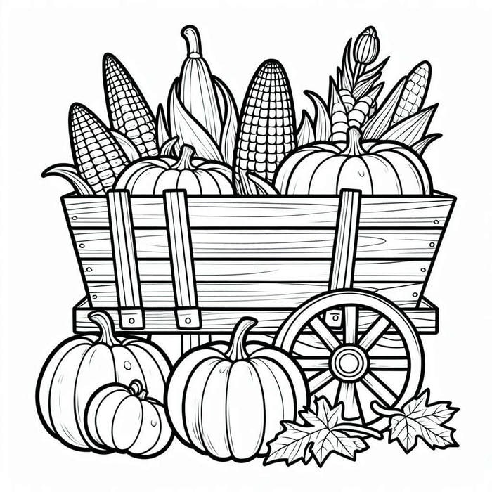 hình tô màu các loại rau củ quả đơn giản