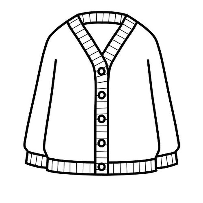 hình tranh áo cho bé tô màu