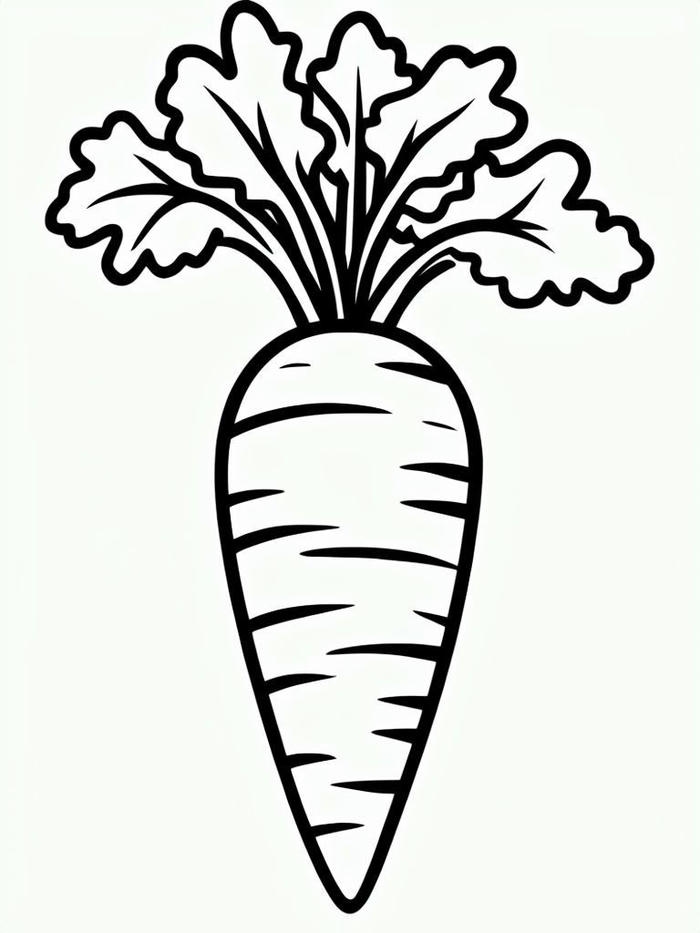 hình tranh cà rốt nét rõ ràng