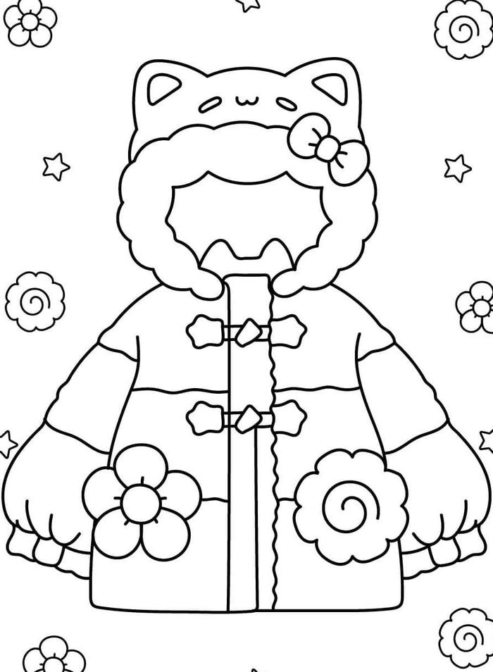 hình tranh cái áo cho bé cute