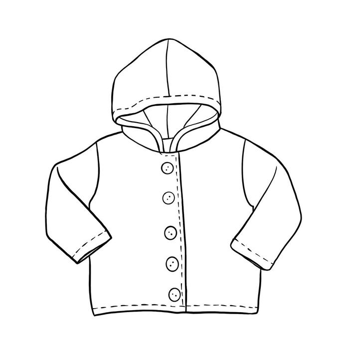 hình tranh tô màu áo trẻ em