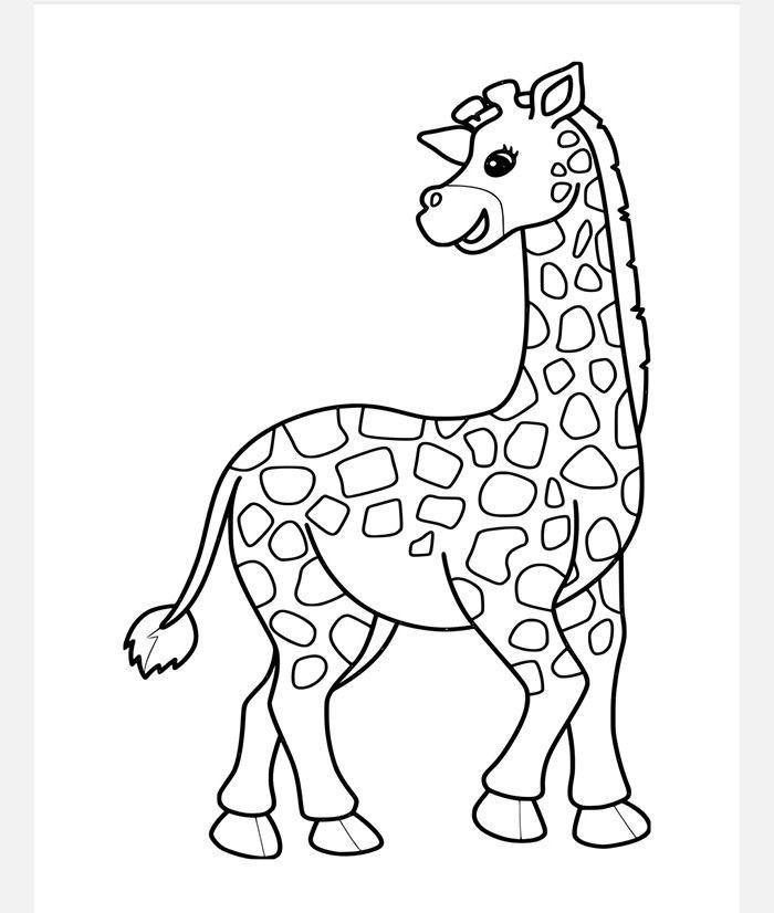 hình tranh tô màu con vật cho bé 3-4 tuổi