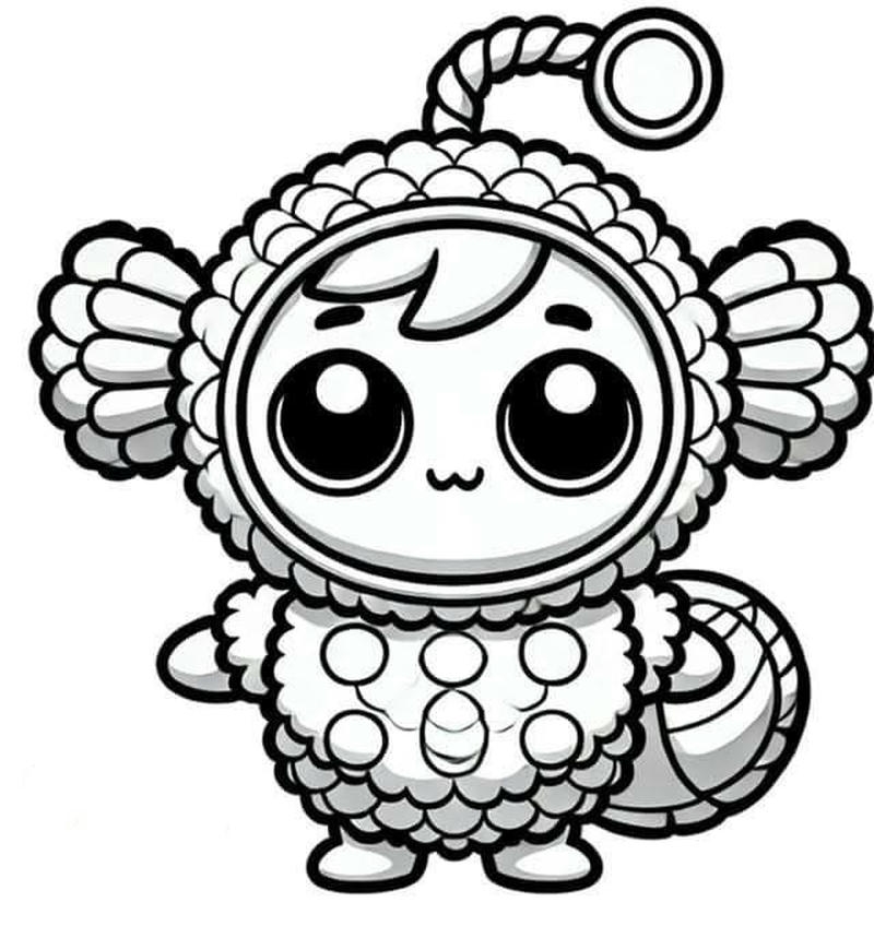 tô màu baby three bản đặc biệt