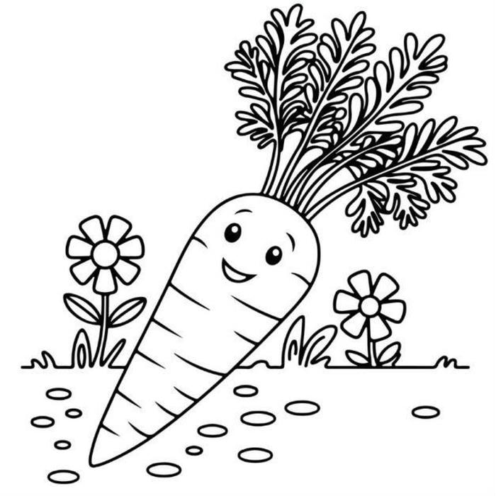 tô màu cà rốt phát triển sáng tạo
