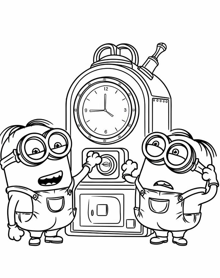 tô màu minion dáng người thấp bé