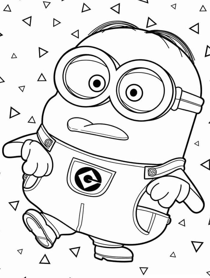 tô màu minion hai mắt ngộ nghĩnh