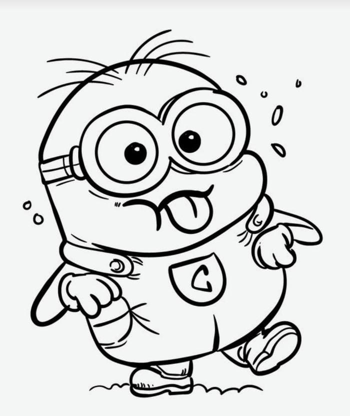 tô màu minion siêu đáng yêu