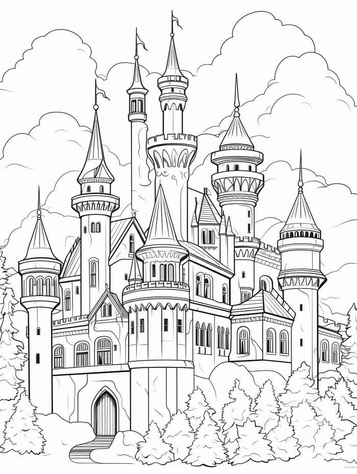 tô màu nhà cao tầng kiến trúc đẹp