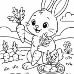 tranh cà rốt hoạt hình đáng yêu