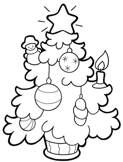 tranh tô màu Noel hoạt hình
