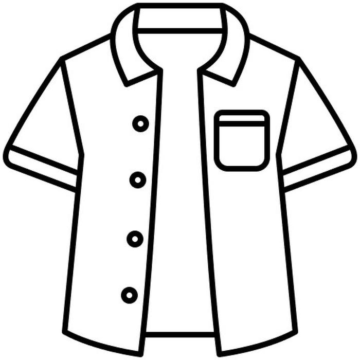 tranh tô màu áo đơn nét