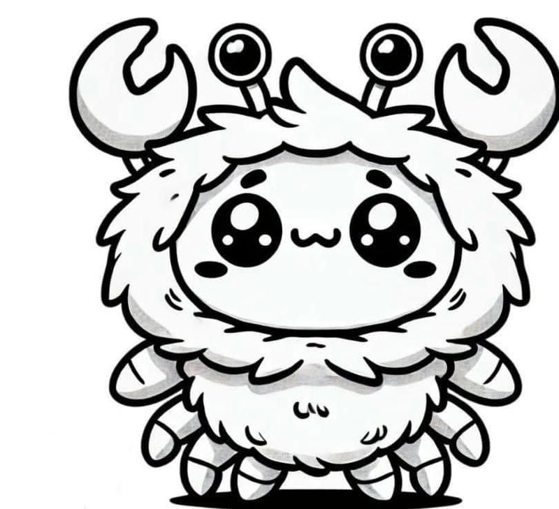 tranh tô màu baby three cho bé