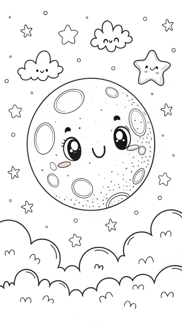 tranh tô màu cho bé 3-4 tuổi trái đất