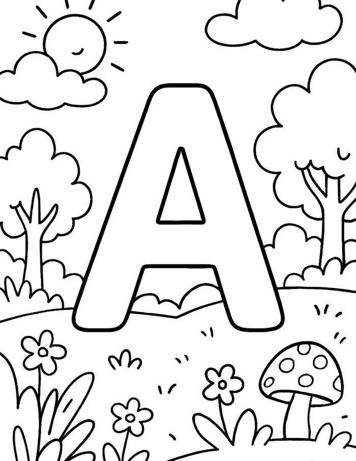 tranh tô màu chữ cái Việt cho trẻ