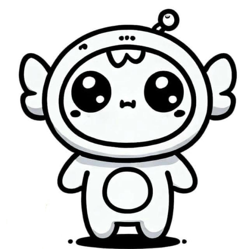 tranh tô màu đồ chơi baby three dễ thương