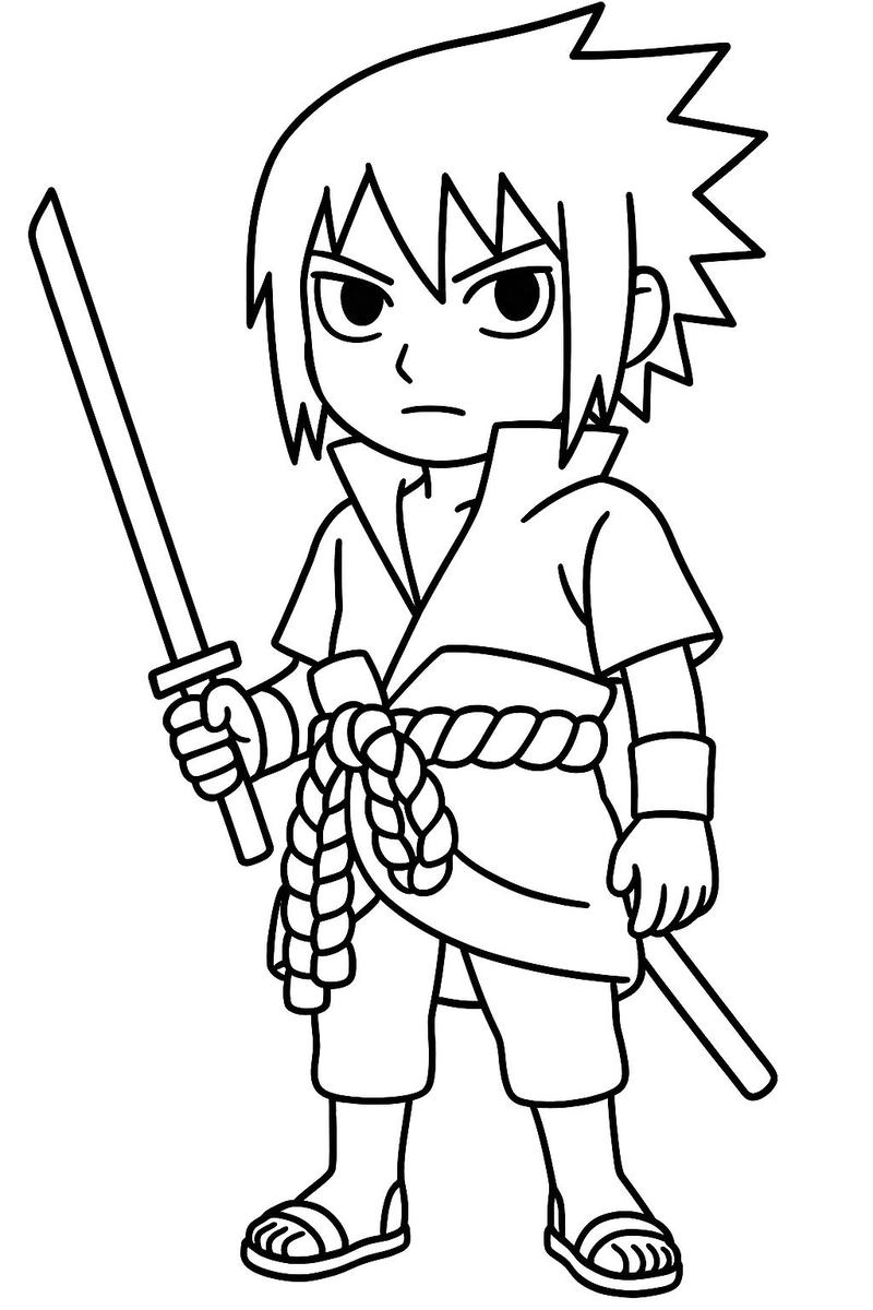 Ảnh Naruto gương mặt quyết tâm tập tô màu