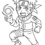 Ảnh Naruto tư thế hành động để tô màu