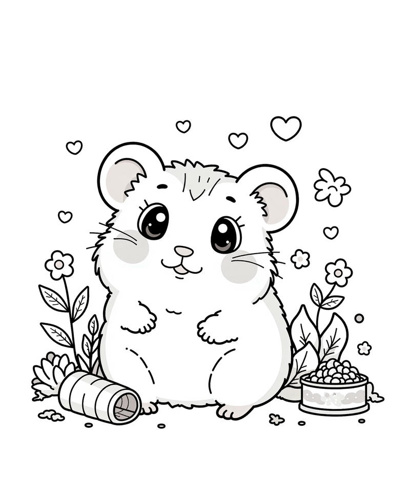 Ảnh chuột chibi đáng yêu dành cho bé tô