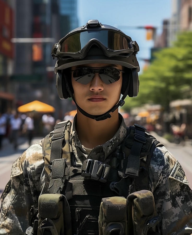 Chàng trai bộ đội với nụ cười hiền lành