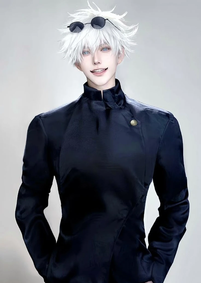 Gojo cosplay kính đen che mắt bí ẩn đặc trưng