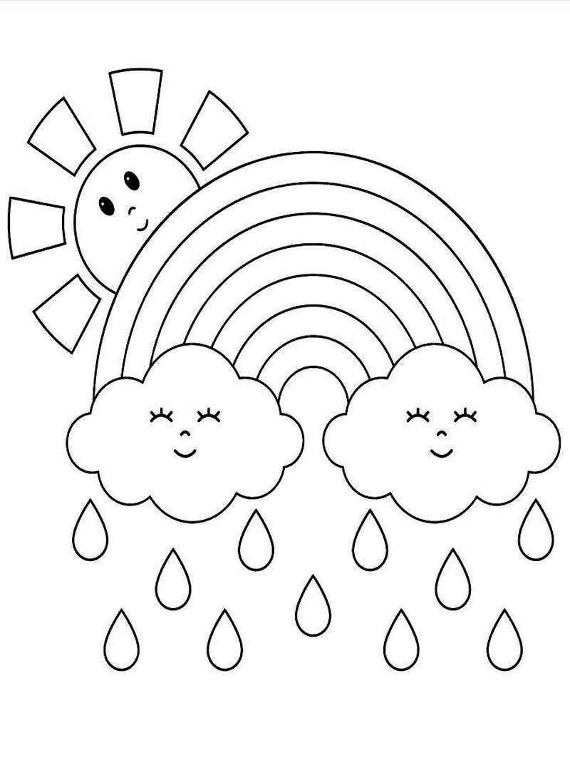 Hình ảnh cầu vồng nét rõ phù hợp trẻ nhỏ