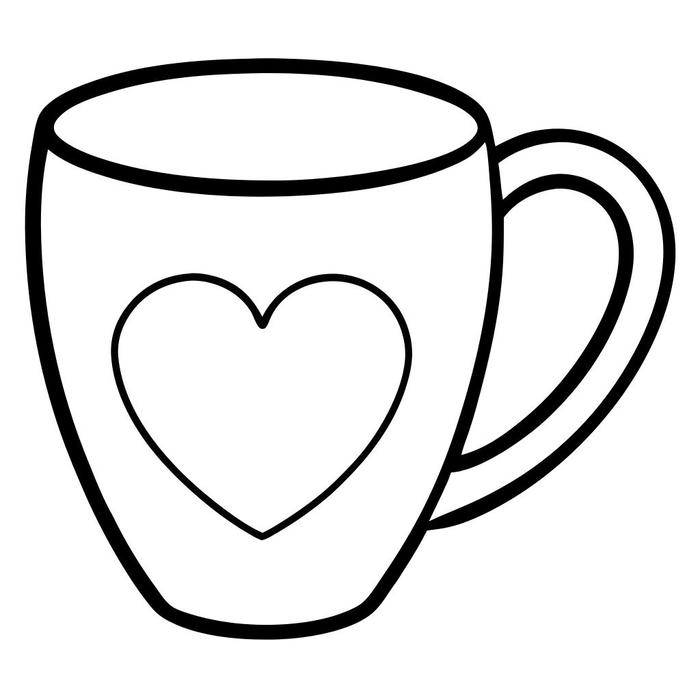 Hình ảnh cốc uống nước tô màu