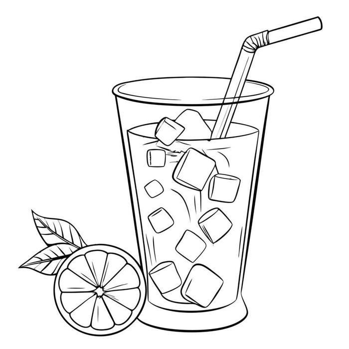 Hình tranh tô màu cái cốc xinh