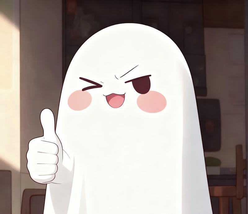 Hình vẽ ma cute phong cách hoạt hình nhẹ nhàng ngắm giải trí