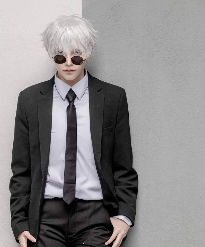 Hot trend hình cosplay Gojo Satoru phong cách ngầu lòi