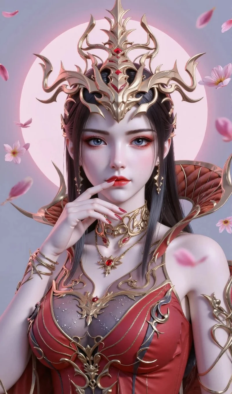 Mỹ Đỗ Toa nữ vương mặc cẩm bào tím khoe thân hình đầy đặn