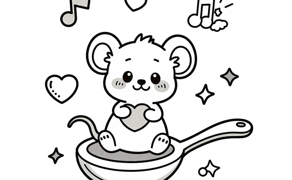 Tô màu con chuột thumbnail