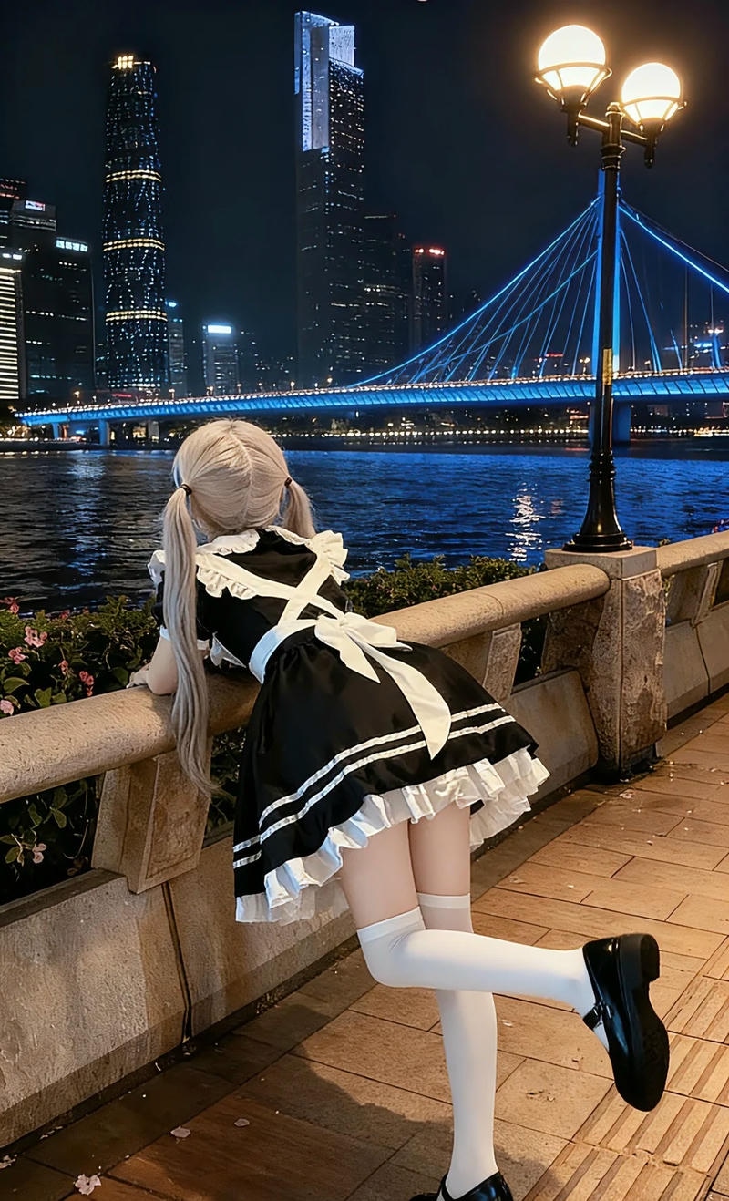 Trang phục maid cosplay mang phong cách dễ thương