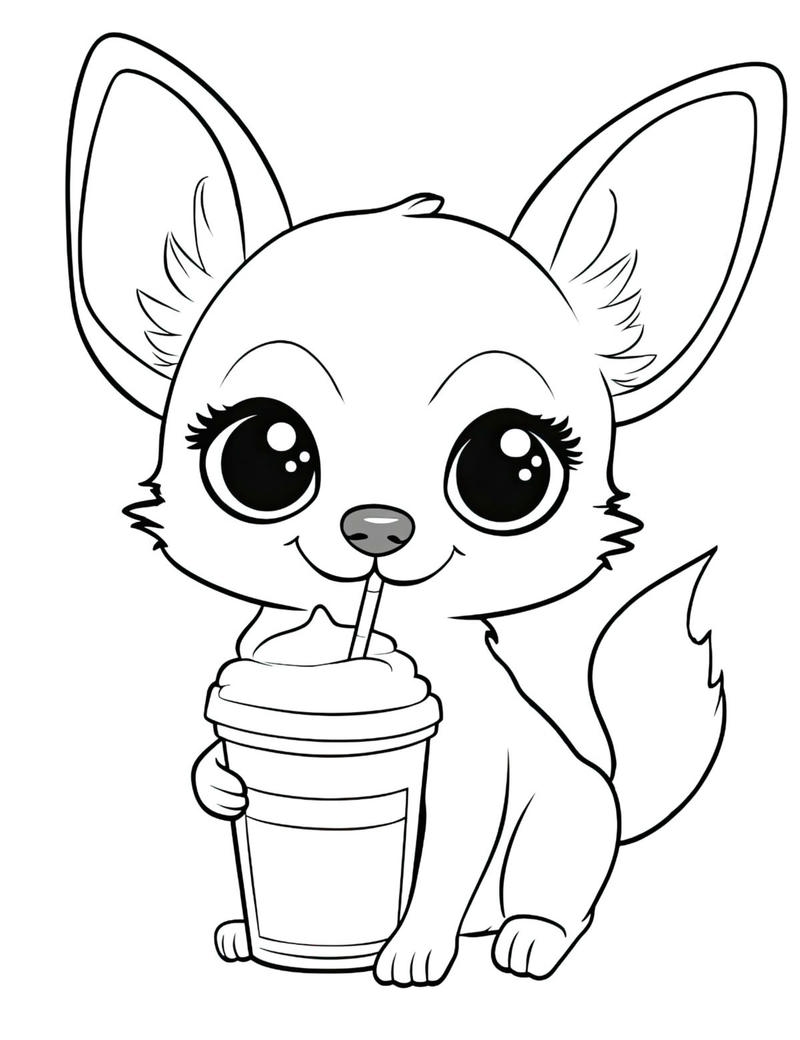 Tranh con cáo ngộ nghĩnh giúp bé luyện tô