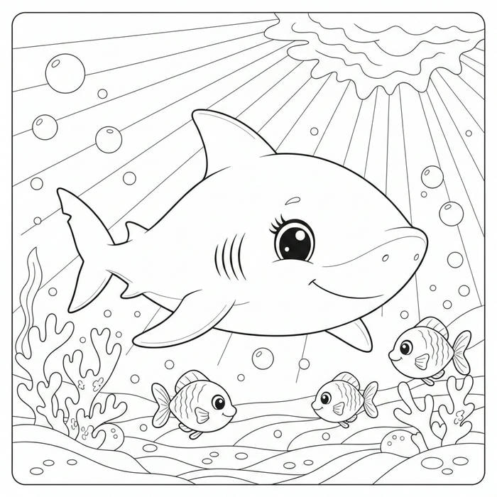 ảnh cá mập cho bé mầm non