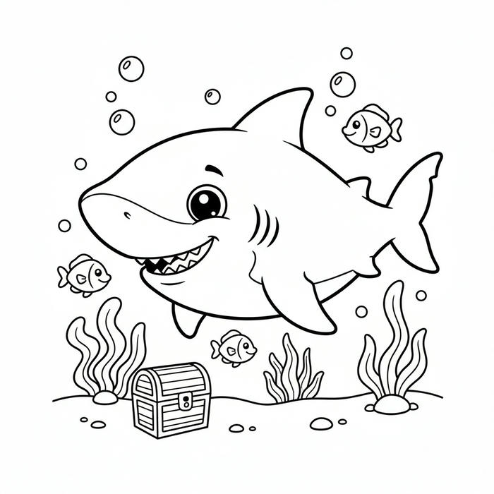 ảnh cá mập dễ thương thiếu nhi