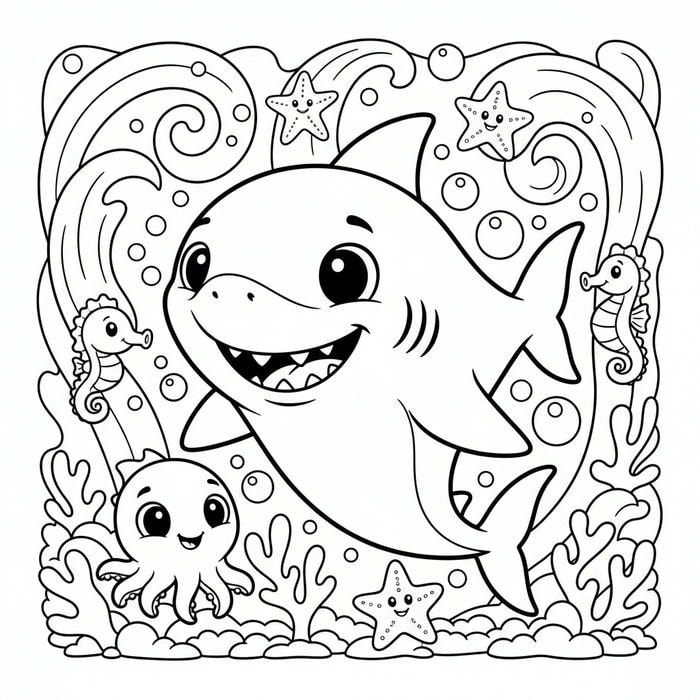 ảnh cá mập ngộ nghĩnh vui vẻ