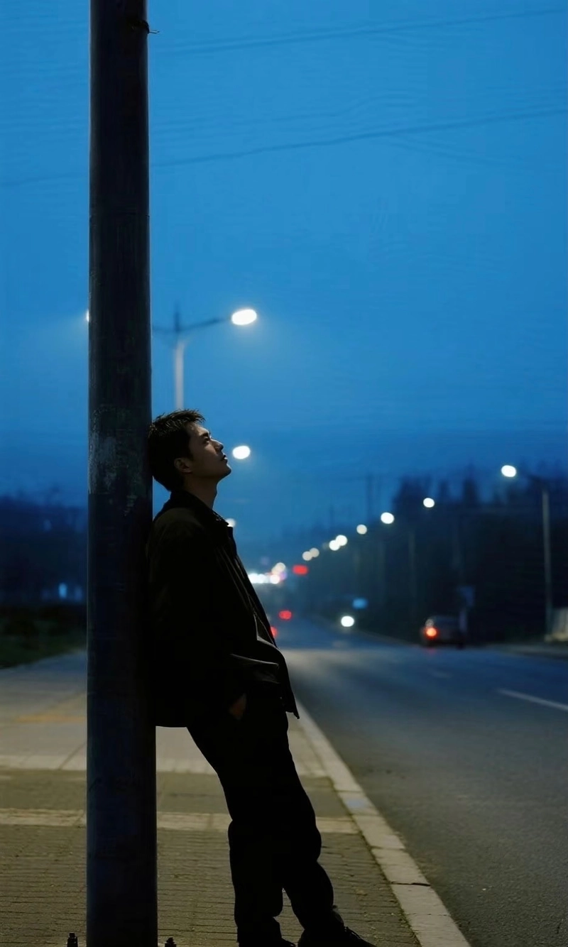 ảnh nam buồn ngồi một mình trong bóng tối