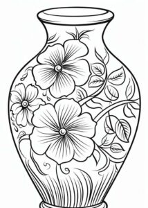 ảnh tranh bình hoa chưa tô