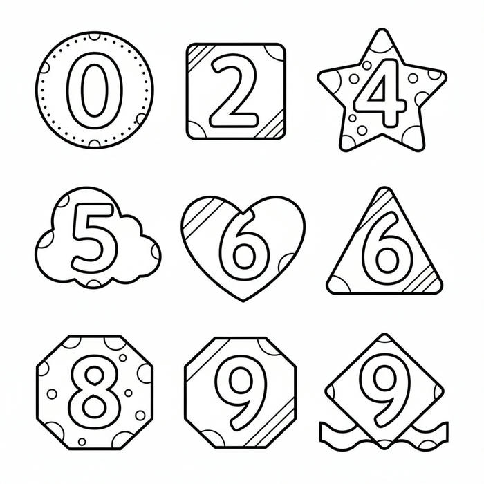 ảnh tranh tô màu số nhẹ nhàng