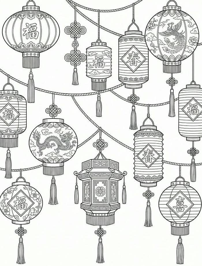 hình ảnh tô màu tết cho bé