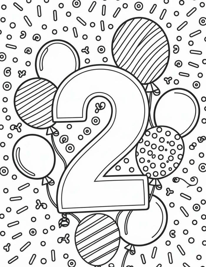 hình ảnh tranh tô màu số độc đáo