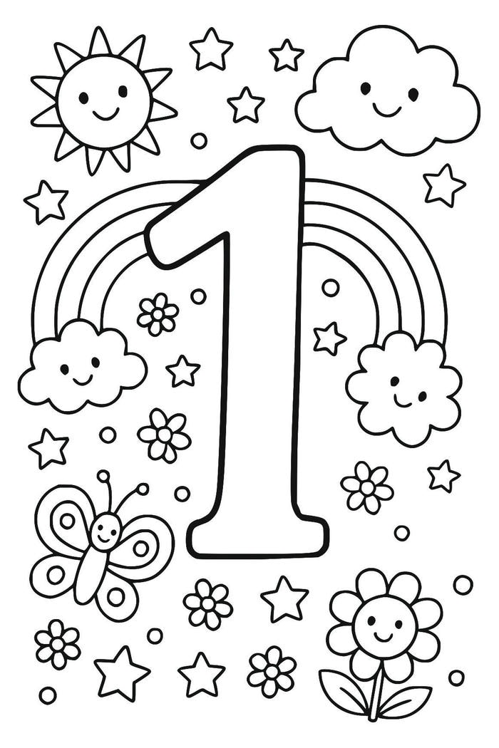 hình ảnh tranh tô màu số thư giãn