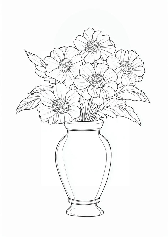 hình tranh bình hoa trang trí