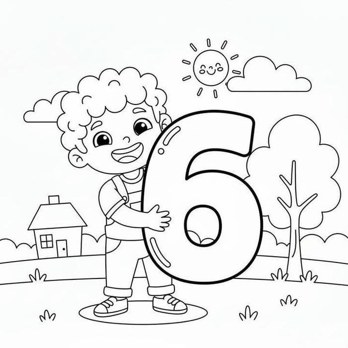 hình tranh tô màu số đẹp tinh tế