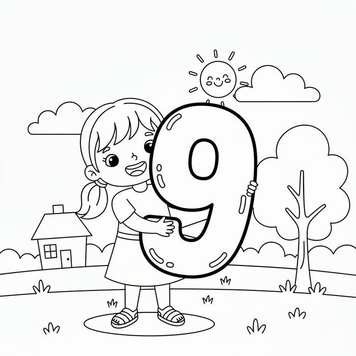 hình tranh tô màu số độc đáo mới lạ