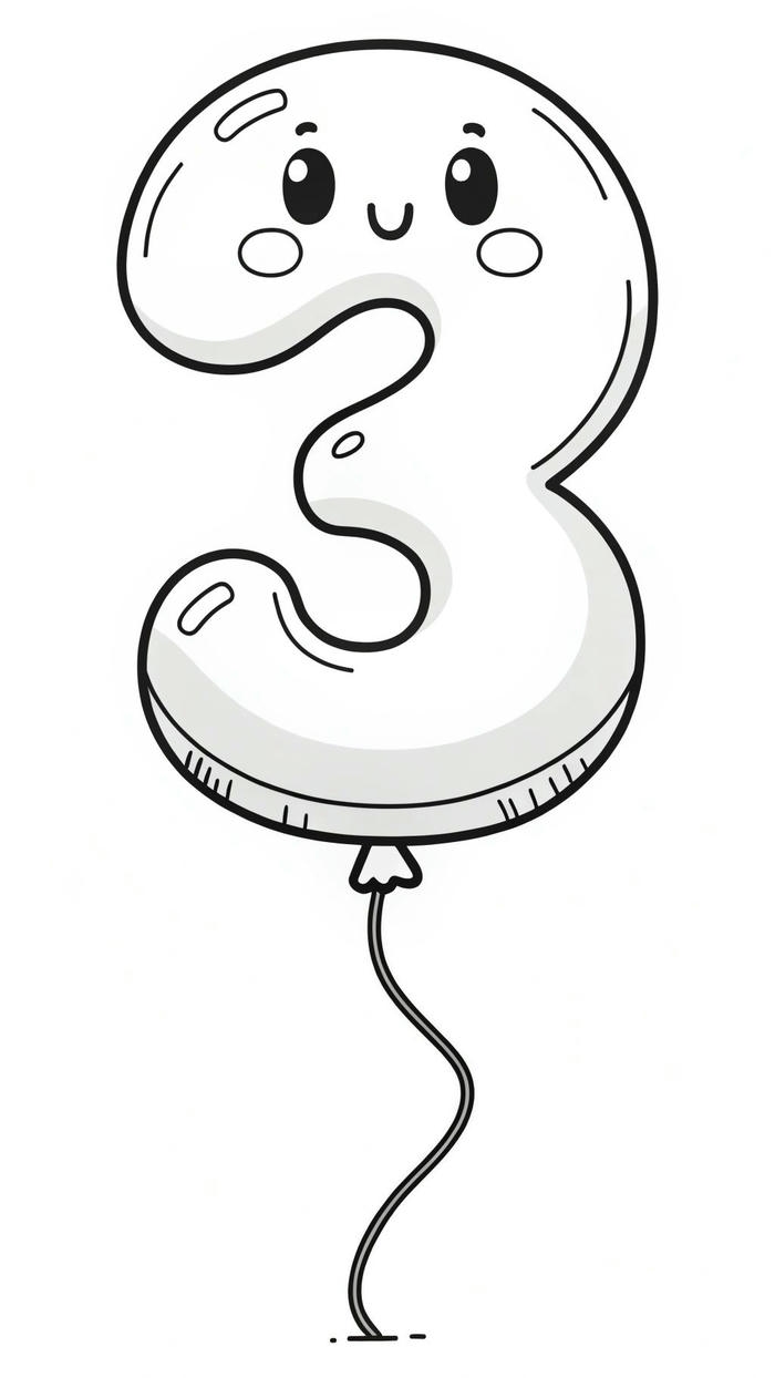 hình tranh tô màu số đơn giản cơ bản