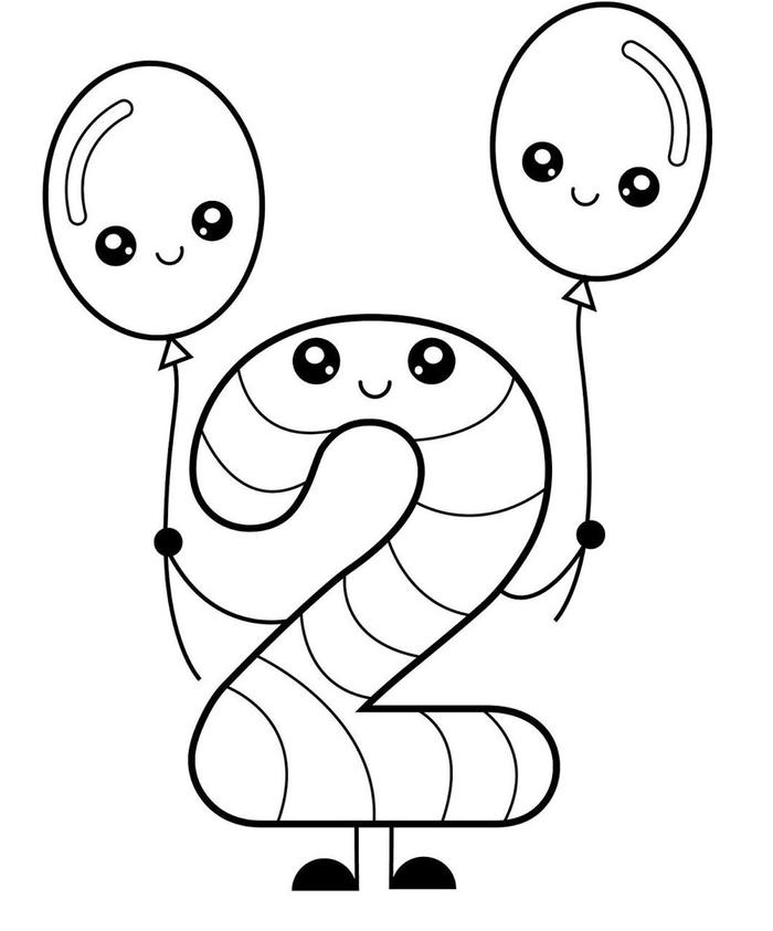 hình tranh tô màu số màu sắc hài hòa