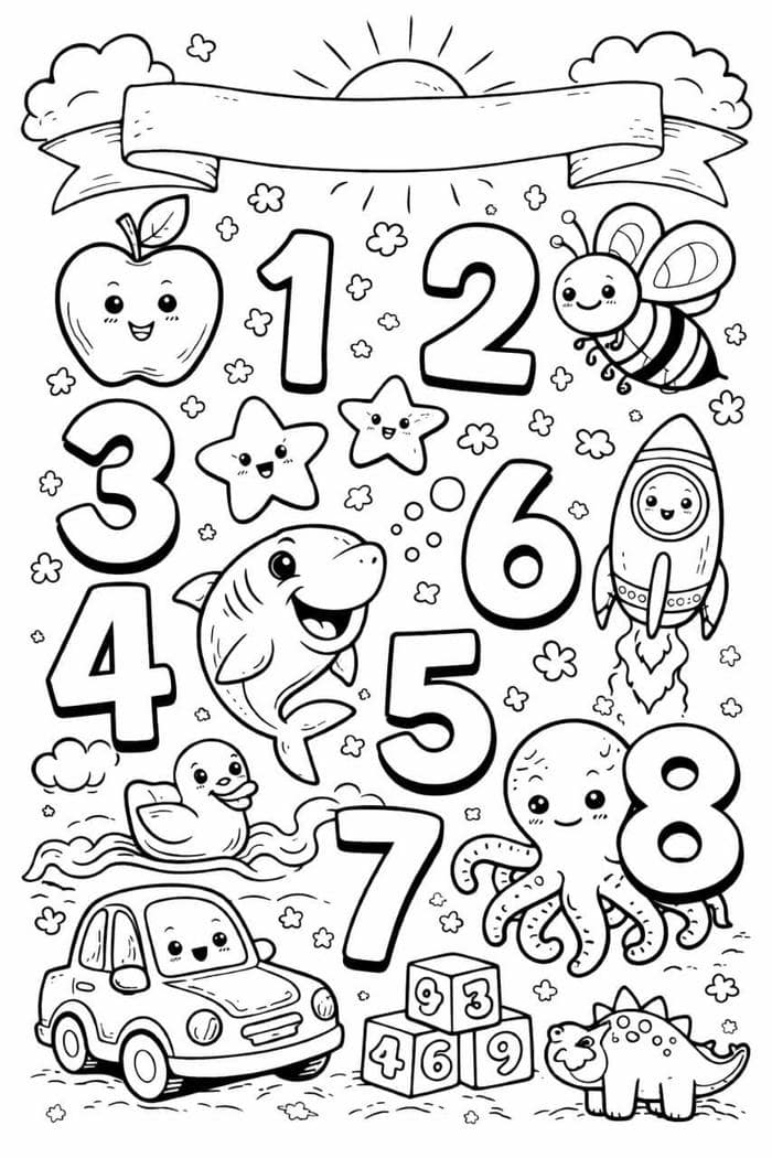 tô màu tranh tô màu số đẹp mắt