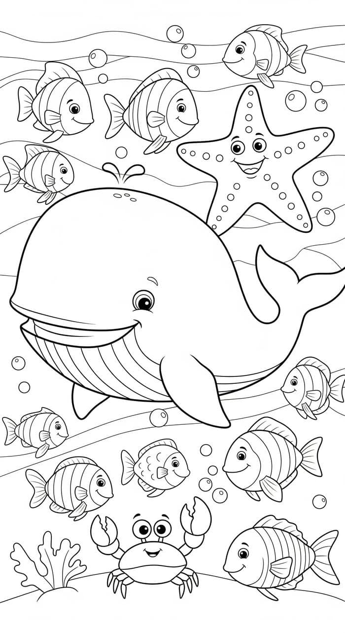 tranh cá mập hoạt hình vui