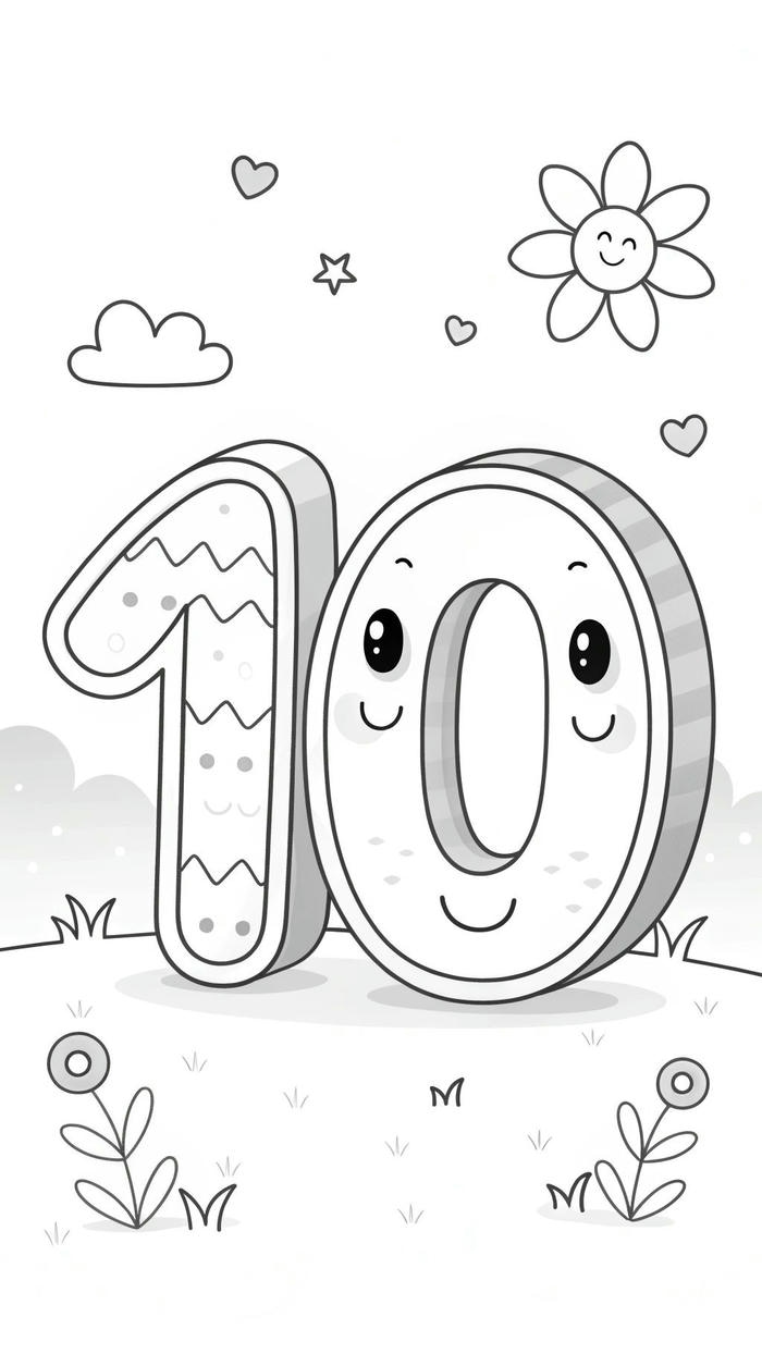 tranh tô màu số ấn tượng